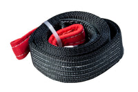 Tow Strap 10 ft  BLACK 3" 20000lbs 9T winch tree saver protector off-road 3x10