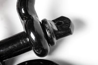 OPEN BOX 2Pack 5/8" Black Bow Shackle D-Ring w 3/4" Clevis Screw Pin WLL 7000lbs