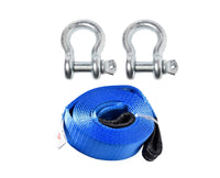 3" 26000 lbs 12T Tow Strap 20ft winch off-road recovery+Galvanized Shackles 3x20