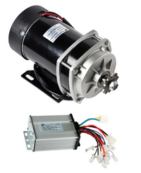 Electric Motor GEARED 6:1 500 Watt 24 Volt+Controller f Quad Trike Go-Kart DIY