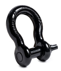 2x Bow Shackle BLACK 7/8" D-Ring 6.5 Ton w 1" Clevis Screw Pin 14000 lbs Hummer