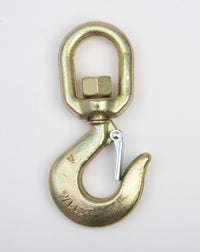 2 Swivel Eye Hook 3 Ton Hoist Lifting Rigging G70 w Latch 5/8" Alloy Steel Crane