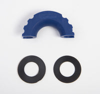 2x Bow Shackles 3/4"+Blue Plastic Anti Noise Vibration Protector Screw Pin 4.75T
