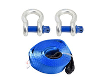 3" 26000 lbs Tow Strap 20 ft winch tree saver off-road snatch recovery w D-Rings