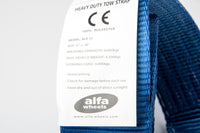 Tow Strap 20ft Snow Rescue 3x20 3" 20000 lbs 9Ton tree off-road Mud Jeep CJ Blue