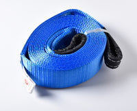 3" 26000 lbs 12T Tow Strap 20ft winch off-road recovery+Galvanized Shackles 3x20