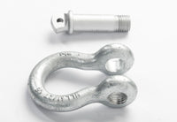 4x 7/8" Bow Shackle D-Ring Zinc Plated w 1" Clevis Screw Pin 14000 lbs Tow Lift