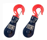 2xSnatch Block W Hook 4Ton 4 1/2" f 1/2" Wire Rope Roll Back Wrecker Flatbed Tow
