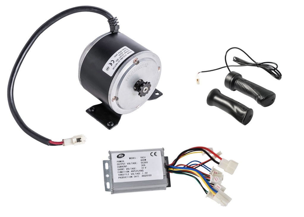 Electric Motor Kit Crazy Cart Over Volt 500 Watt 36V  Currie XYD-6B2 +Controller