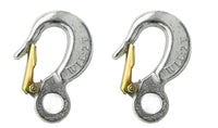 2 pack Sling Hook With Safety Latch  2 Ton WLL  New Rigging Pulley Heavy Duty