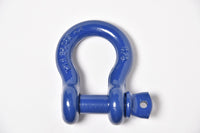 5/8" Blue Lift Bow Shackle D-Ring w 3/4" Clevis Screw Pin WLL 7000 lbs 3.25 TON