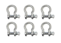 10x 1/2" Galvanized Bow Shackle w Clevis Screw Pin 2 TON 4400 lbs capacity