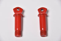 2x 1/2" Bow Shackle Red w Clevis Screw Pin Anchor 2 TON 4400 lbs capacity