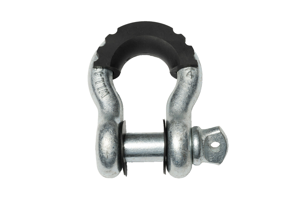 3/4" Bow Shackle with Screw Pin 10500LB Plastic noise vibration Reducer Jeep CJ