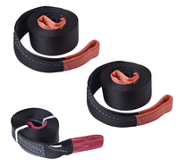 2 (Two) 3" x 20' + 1 (One) 3" x 30' Heavy Duty Tow Strap Recovery 14000LB Towing