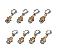 8xWire Rope Pulley Block 1Ton Swivel Eye Hoist Hook Snatch Block Sheave Anodized