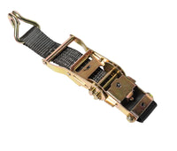 4x Black Ratchet Strap J Hook 1.5"x15' 4000lb Heavy Duty Tie Down Cargo ATV UTV