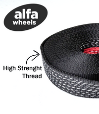 2 (Two) 3" x 20' + 1 (One) 3" x 30' Heavy Duty Tow Strap Recovery 14000LB Towing