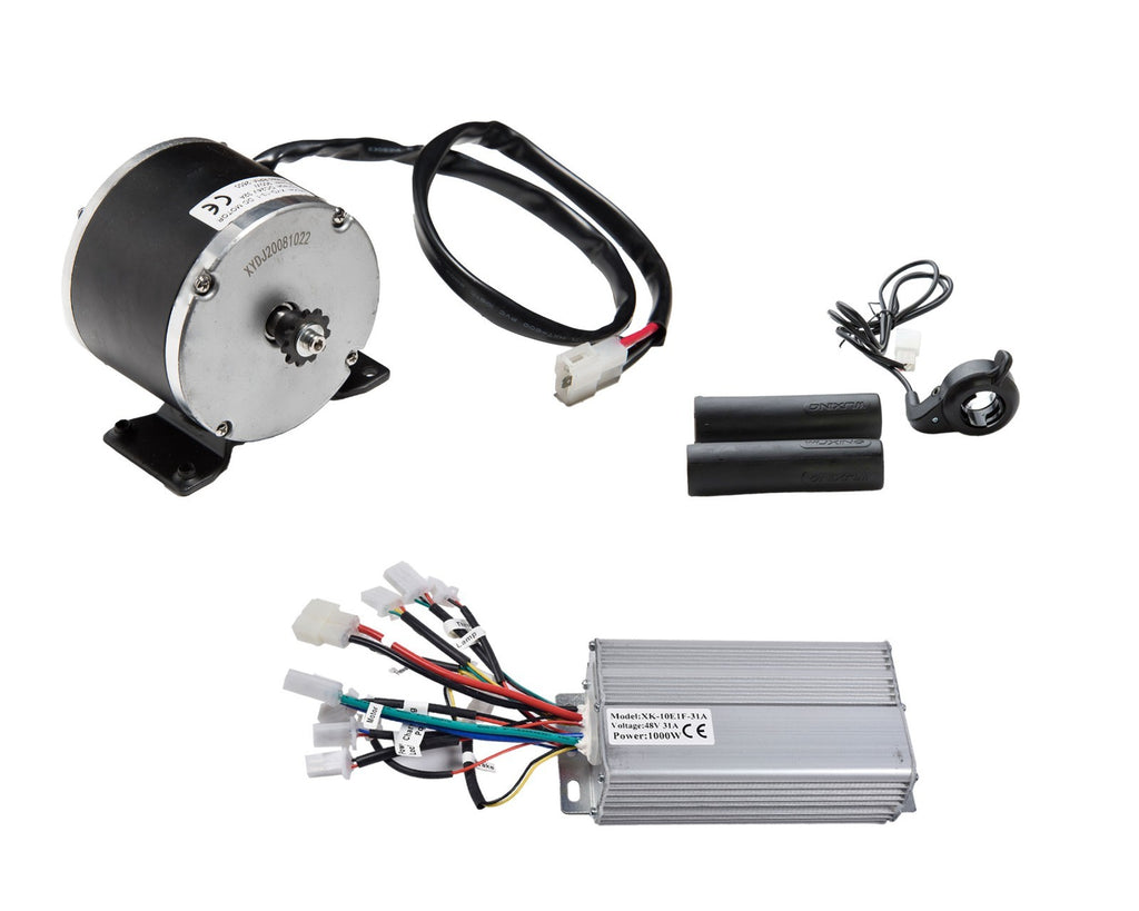 Electric Motor Overvolt Kit Currie base 48V 900W w Reverse Controller & Throttle