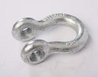 3/4" Galv D-Ring Bow Shackle 10500LB w Blue Plastic noise vibration Protector