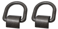 2x D Ring 1/2" Weld-On Tie Down Flatbed Truck Trailer Ratchet Strap Cargo Anchor