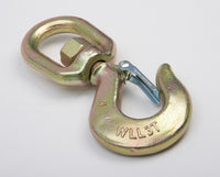 2 Swivel Eye Hook 3 Ton Hoist Lifting Rigging G70 w Latch 5/8" Alloy Steel Crane