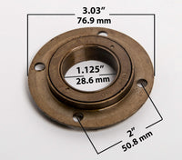 #25 55T 4 hole Sprocket chain drive gear f rear wheel GoKart Scooter w 13/16 hub