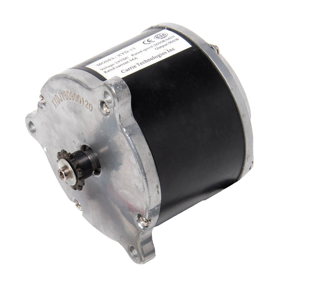Currie Electric Scooter Motor 900W DC 24V Volt XYD-13 w 11 Tooth #25 sprocket