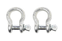 4x 1/2" Bow Shackle Galvanized w Clevis Screw Pin Anchor 2 TON 4400 lbs capacity