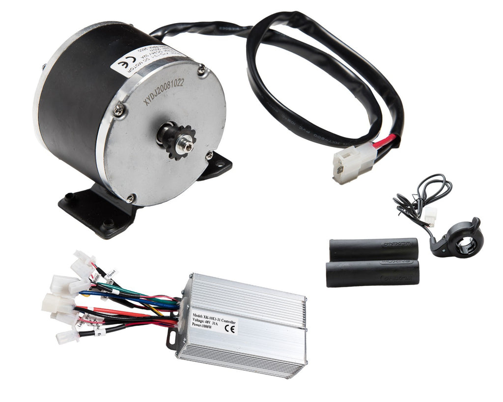 Electric Kart Motor Overvolt Kit Currie base 48V 900W Controller Throttle