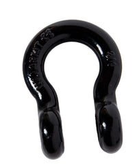 Pair of 3/4" Black Bow Shackle 10500LB w Blue Plastic noise vibration Protector