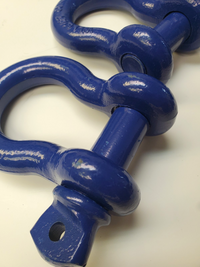 OPEN BOX Bow Shackle Blue 7/8" D-Ring 6.5 Ton w 1" Clevis Screw Pin WLL 14000