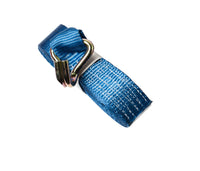 2x Blue Ratchet Strap J Hook 1.5"x15' 4000lb Heavy Duty Tie Down Cargo ATV UTV