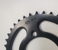 Sprocket drive gear chain wheel #428 38T 4 hole w Free ratchet Hub 5/8" adapter