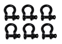 10x 1/2" Black Bow Shackle w Clevis Screw Pin Anchor 2 TON 4400 lbs capacity