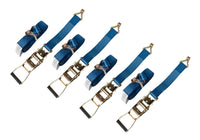 8x Blue Ratchet Strap Tie Down J Hook Cargo 27 ft 2" 11000lbs 5T Heavy Duty RV