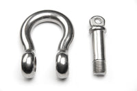 Four 3/4" Marine Bow Shackle Stainless Steel Clevis D-Ring 304 Sailboat Rigging