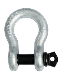 7/8" Bow Shackle D-Ring Zinc Plated w Black 1" Clevis Screw Pin 14000 lbs New