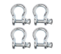 4 Pack 5/8" Bow Shackle D-Ring w 3/4" Clevis Screw Pin WLL 7000 lbs 3.25 TON