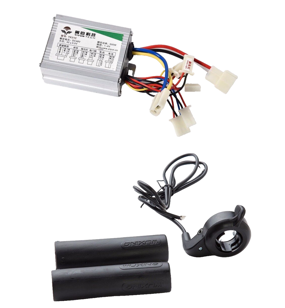 500 Watt 48 Volt speed control box w Thumb throttle f electric brush motor