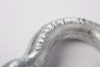 2x Galvanized 3/4" Bow Shackles D Rings Blue Screw 7/8" Pin Jeep CJ  4 3/4 Ton