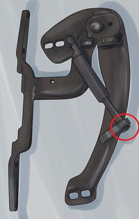 Lambo door shock f Vertical Hinge kit 800 lbs Lamborghini w End Fittings Joint