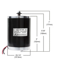 Motor 1000 W 48V w mounting base DC electric Speed Controller and Twist Throttle