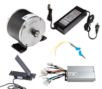 Electric Kart Motor Overvolt Kit Currie base 48V 900W w Controller Charger throt