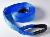 3" 26000 lbs 12T Tow Strap 20ft winch off-road recovery+Galvanized Shackles 3x20