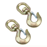 10 Pack Swivel Eye Hook G70 w Latch 5/8" Alloy Steel 3Ton Hoist Lifting Rigging