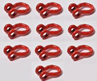 10x 1/2" Red Bow Shackle w Clevis Screw Pin Anchor 2 TON 4400 lbs capacity