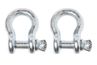 8 Pack 5/8" Galvanized Bow Shackle D-Ring w 3/4" Clevis Screw Pin WLL 7000 lbs