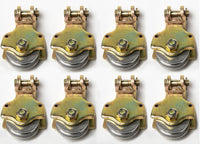 8xWire Rope No Hook Pulley Block 2Ton Swivel Eye Hoist Hook Snatch Anodized