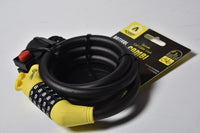 Combination Lock Coiled Cable Bicycle Motorcycle Scooter Made in France bracket
